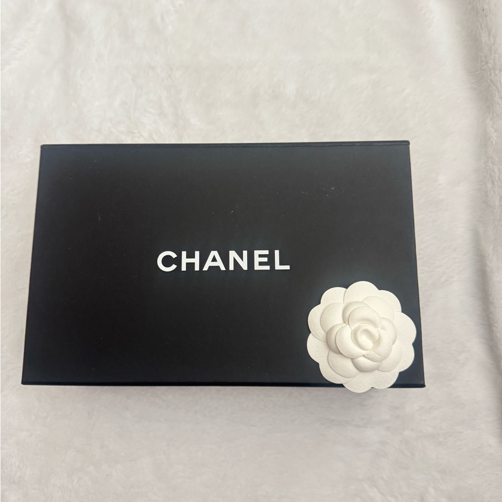 Chanel box with new flower and tissue paper